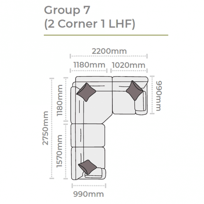 Alstons Aalto Group 7 - 2 Corner 1 LHF