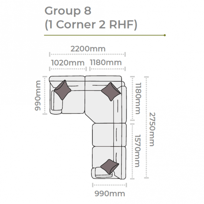 Alstons Aalto Group 8 - 1 Corner 2 RHF