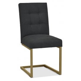 Brass Cantilever Dining Chair