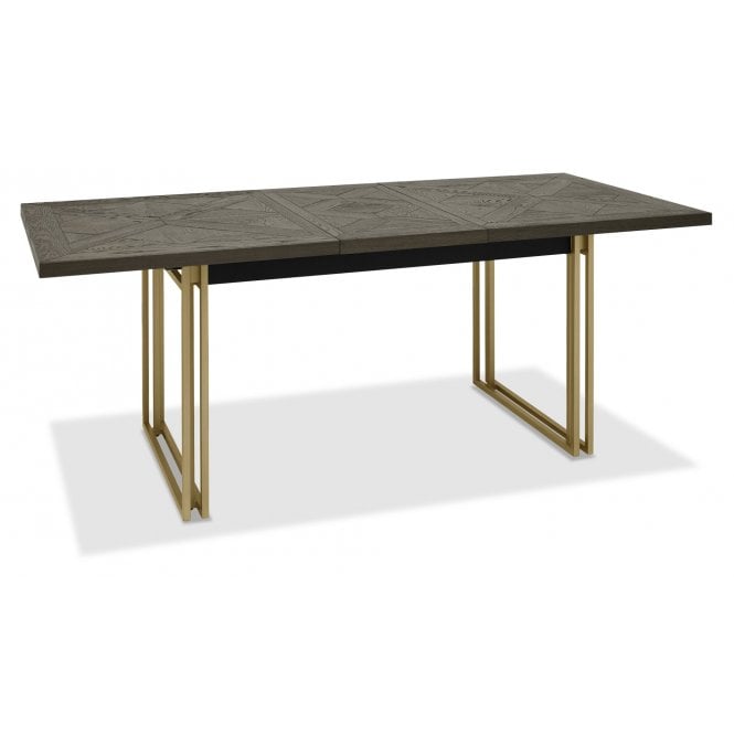 Bentley Designs Athena Fumed Oak Extension Dining Table - Seats 4-6 People