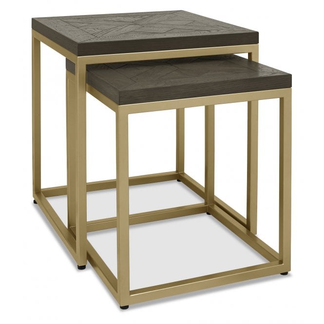 Bentley Designs Athena Fumed Oak Nest of Tables