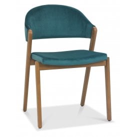 Azure Velvet Dining Chair