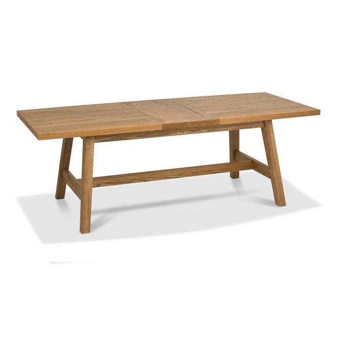 Bentley Designs Camden Rustic Oak Extending Dining Table - Seats 4-6