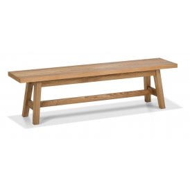Camden Rustic Oak Small Dining Bench