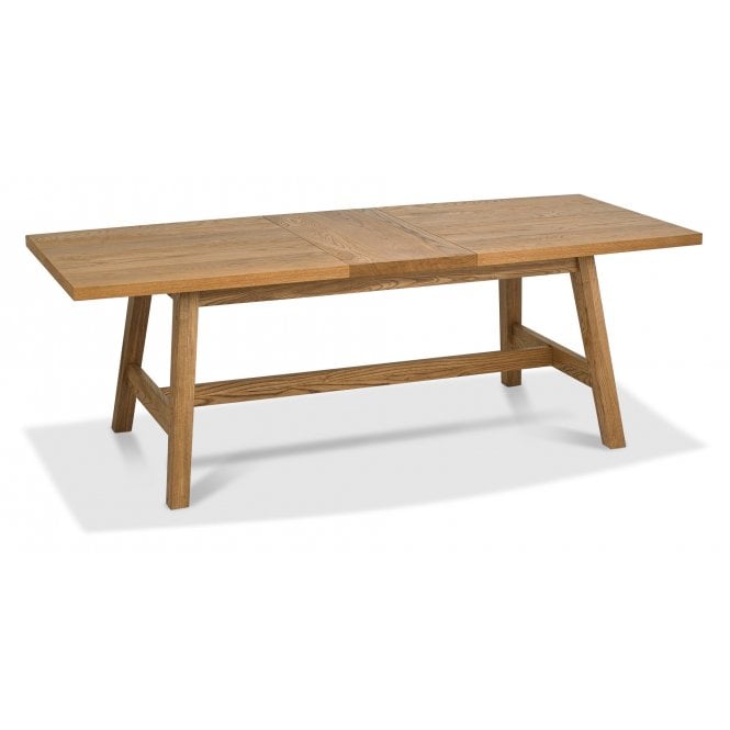 Bentley Designs Camden Rustic Oak Small Extending Table - 4-6 Seater