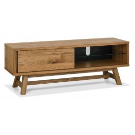 Rustic Oak TV Base