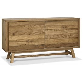 Wide Rustic Oak sideboard