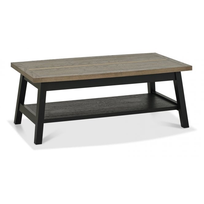 Bentley Designs Camden Weathered Oak & Peppercorn Coffee Table