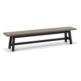 Camden Weathered Oak Large Bench