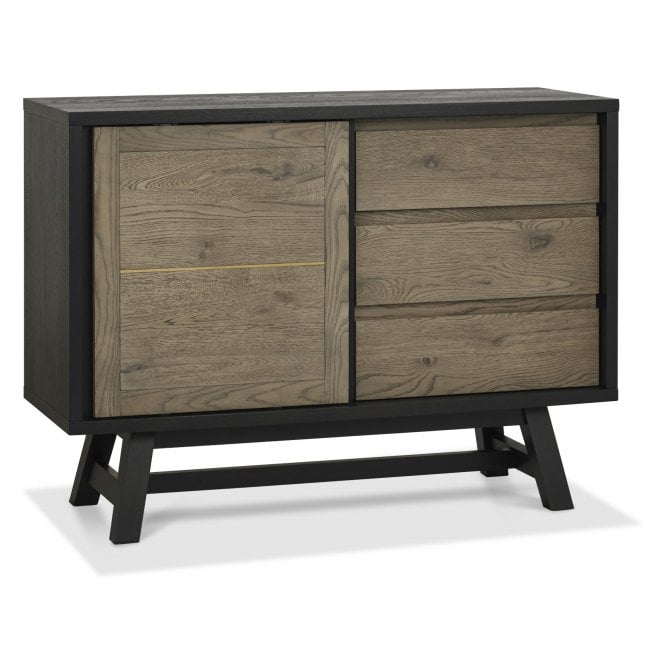 Bentley Designs Camden Weathered Oak & Peppercorn Narrow Sideboard