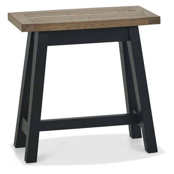 Bentley Designs Camden Weathered Oak & Peppercorn Side Table