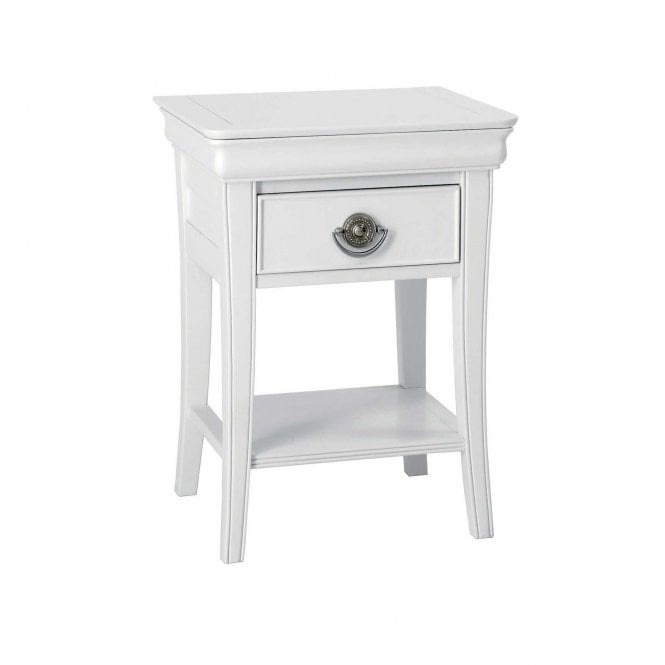 Bentley Designs Chantilly White 1 Drawer Bedside Chest