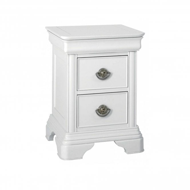 Bentley Designs Chantilly White 2 Drawer Bedside Chest