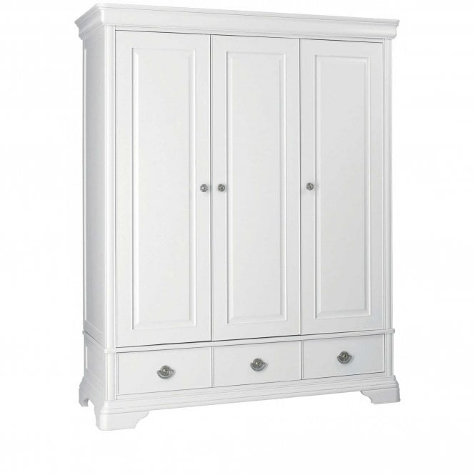 Bentley Designs Chantilly White Triple 3 Door Wardrobe