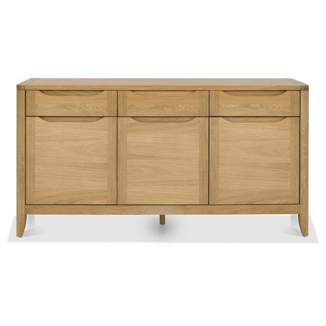 Bentley Designs Chester Oak 3 Door Wide Sideboard