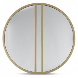 Chevron Circular Wall Mirror