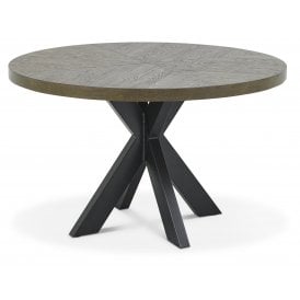 Bentley Designs Circular Fumed Oak Table