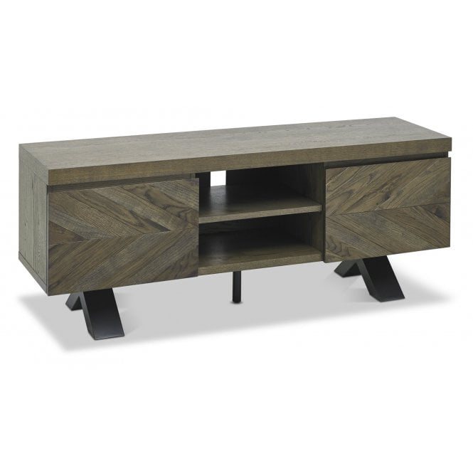 Bentley Designs Ellipse Fumed Oak Entertainment Unit