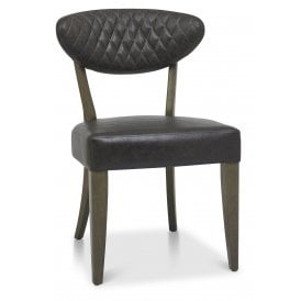 Dark Fabric Dining Chair