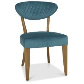 Azure Velvet Dining Chair