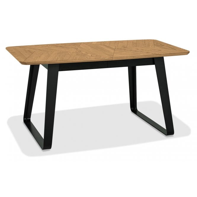 Bentley Designs Emerson Rustic Oak & Peppercorn 4-6 Seater Extension Dining Table
