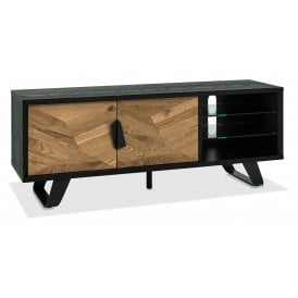 Rustic Oak TV Unit