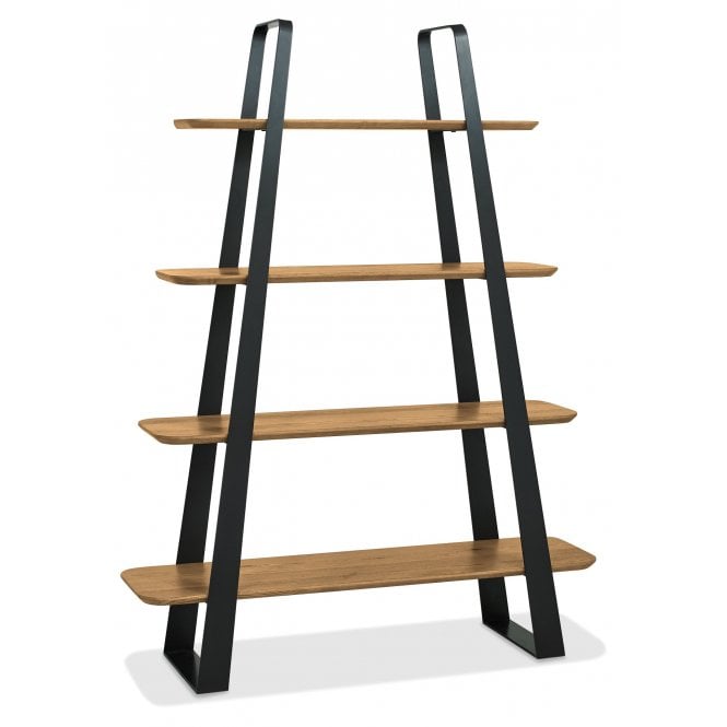 Bentley Designs Emerson Rustic Oak & Peppercorn Open Display