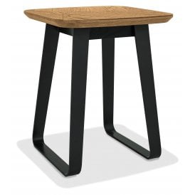 Oak Square Lamp Table