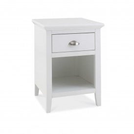 Bentley Designs Hampstead 1 Drawer Bedside in White