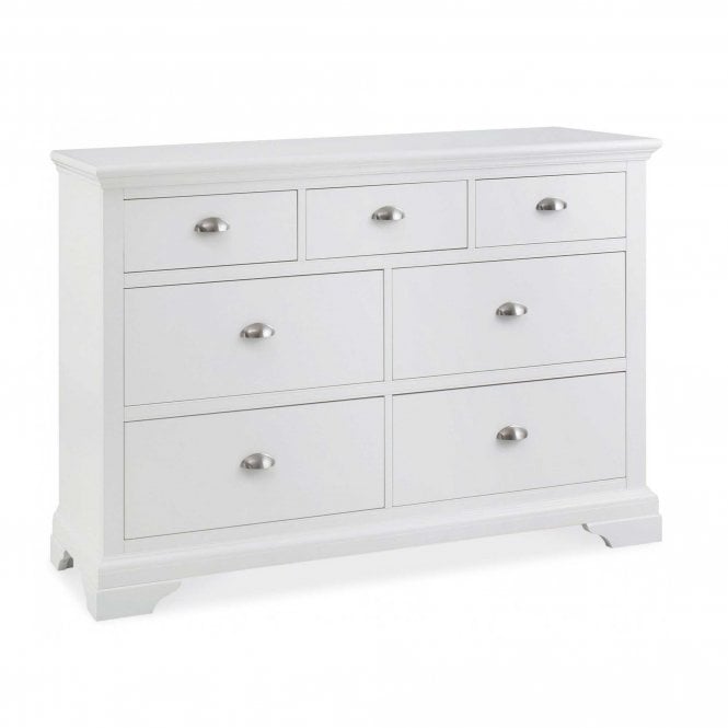 Bentley Designs Hampstead White 3+4 Drawer Chest