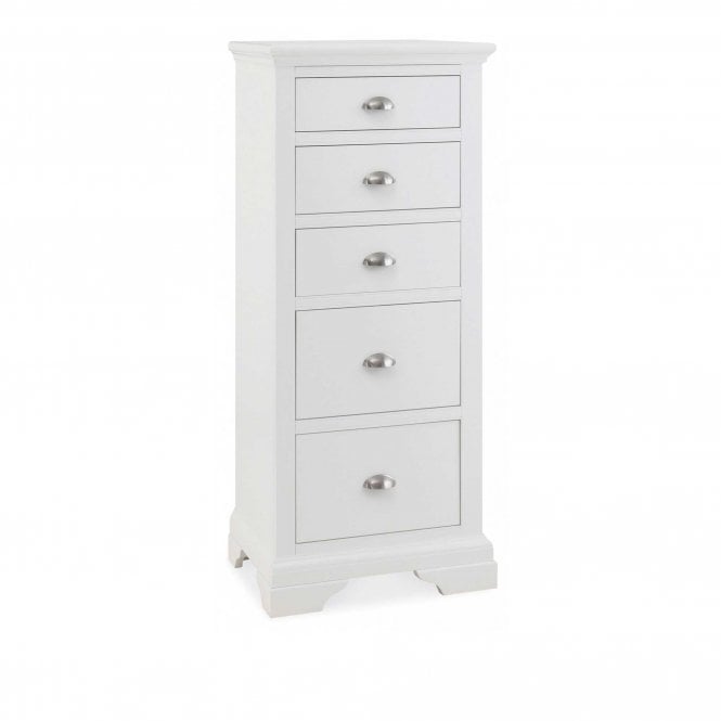Bentley Designs Hampstead White 5 Drawer Chest