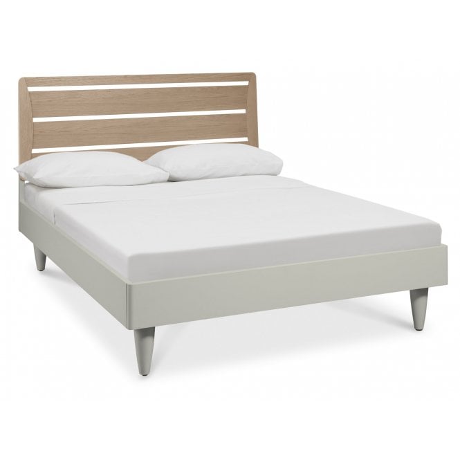 Bentley Designs Larsen Scandi Oak & Soft Grey King Size Bedframe