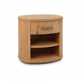 Oak 1 Drawer Nightstand