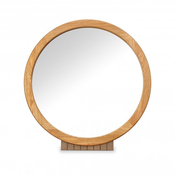 Bentley Designs Vega Knotty Oak & Weathered Oak Vanity Mirror