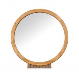 Vega Knotty Oak & Weathered Oak Vanity Mirror