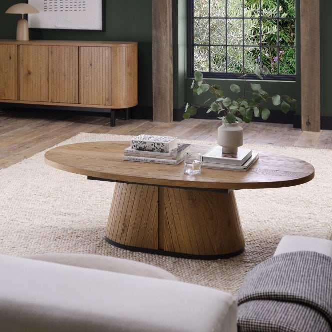 Bentley Designs Vega Oval Coffee Table - Choice of Finishes