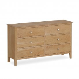 6 Drawer Oak Bedroom Chest