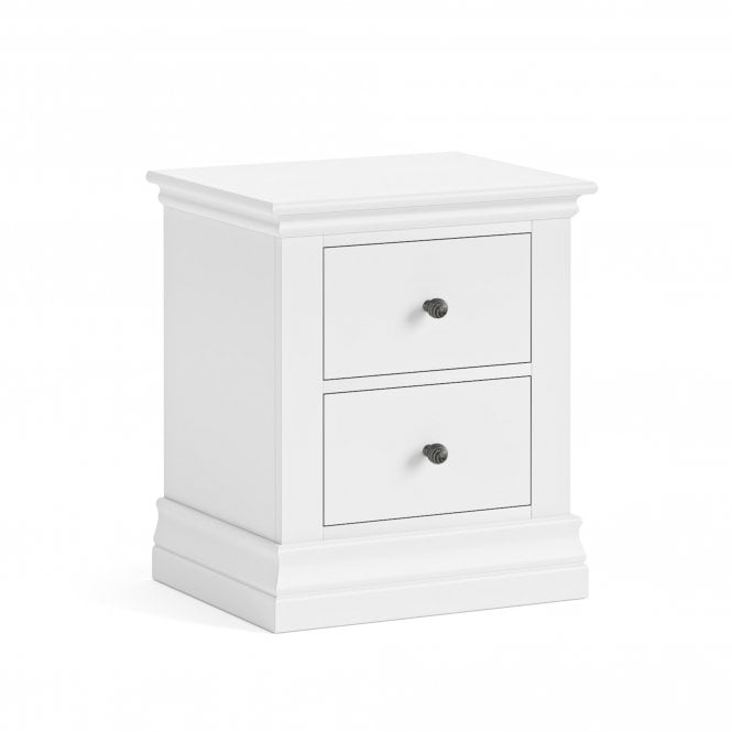 Brittany 2 Drawer Bedside Chest - Painted