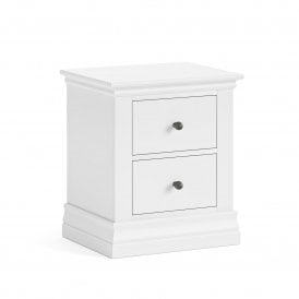 Brittany 2 Drawer Bedside Chest - Painted