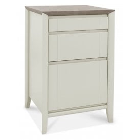 Bergen Grey Washed Oak & Soft Grey Filing Cabinet