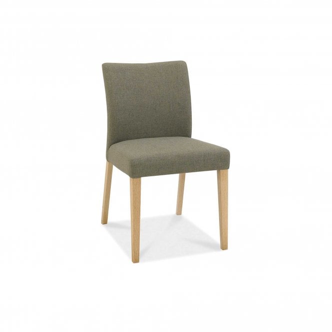 Brogan Oak Upholstered Chair - Black Gold Fabric (Pair)