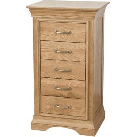 5 Drawer Tall Bedroom Chest