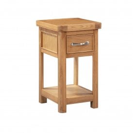 Oak 1 Drawer Bedside