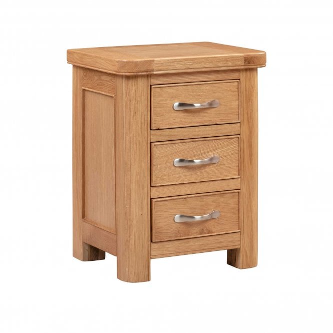 Charnwood Oak 3 Drawer Bedside Chest