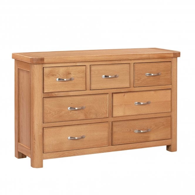 Charnwood Oak 3 Over 4 Drawer Chest