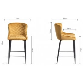 Mustard Bar Stool