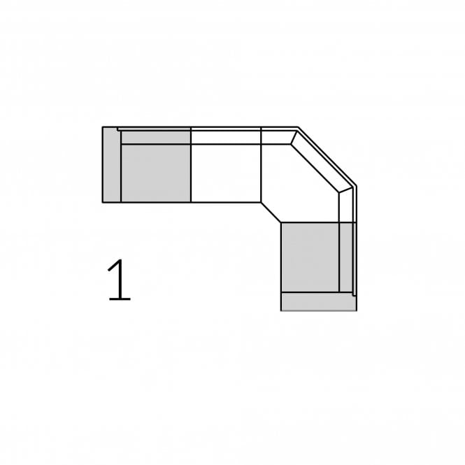 Duresta Coco Corner Sofa - Configuration 1