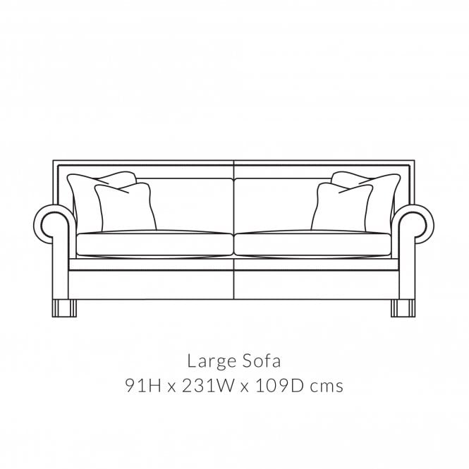 Duresta Coco Large Leather 2.5 Seater Sofa