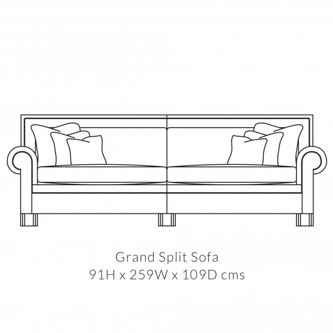 Duresta Coco Leather Grand 4 Seater Sofa