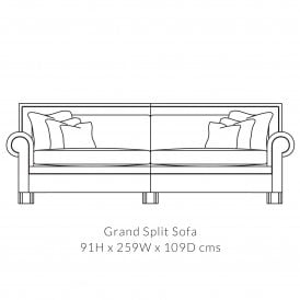 Coco Leather Grand 4 Seater Sofa